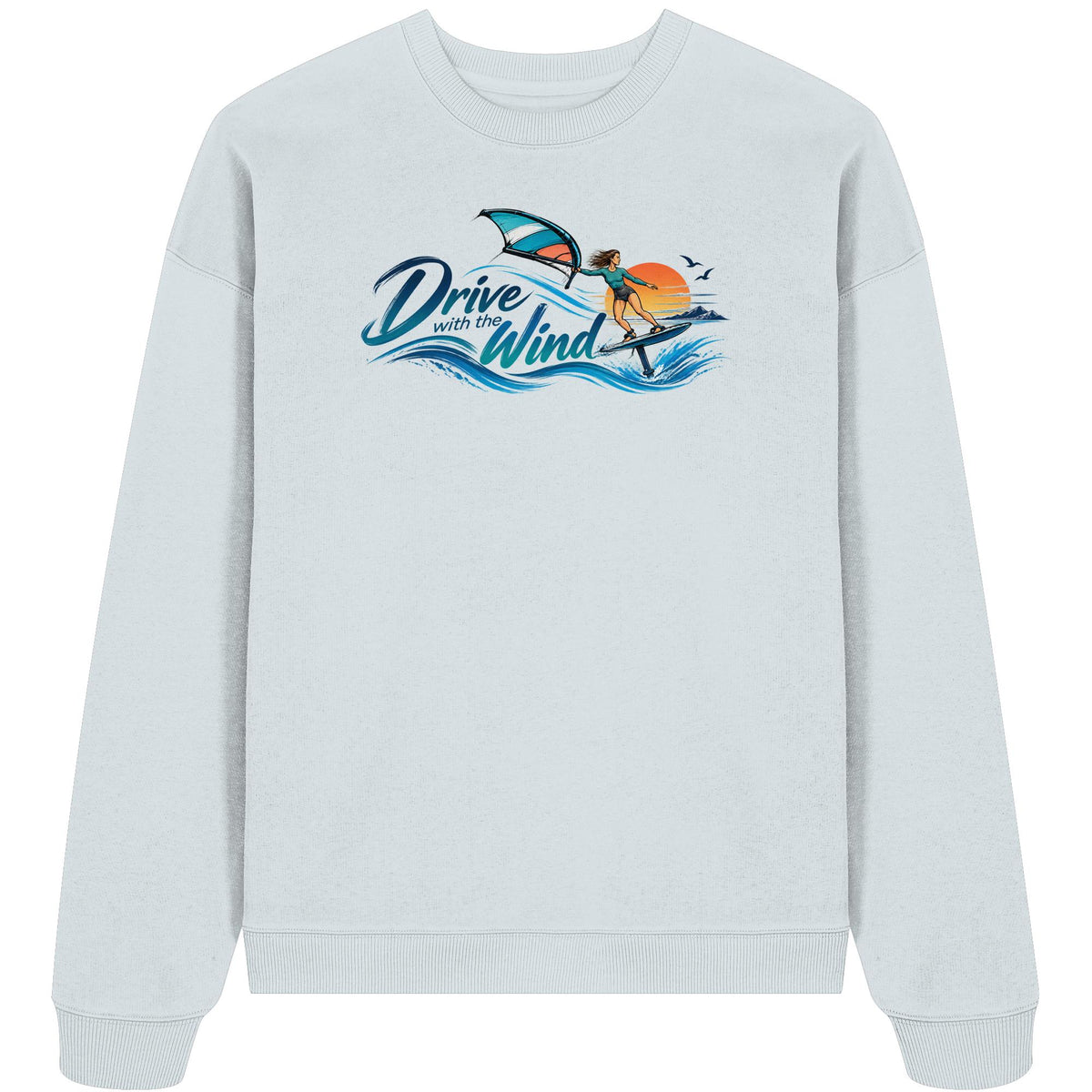 Wing-Drive With The Wind Kopie - Organic Oversize Sweatshirt