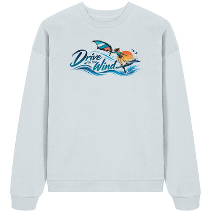 Wing-Drive With The Wind Kopie - Organic Oversize Sweatshirt
