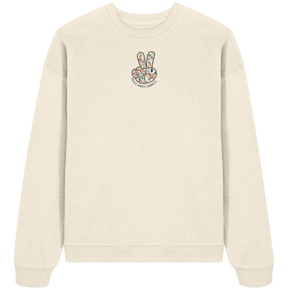 Peace. Waves. Sunsets. Frontdesign only - Organic Oversize Sweatshirt