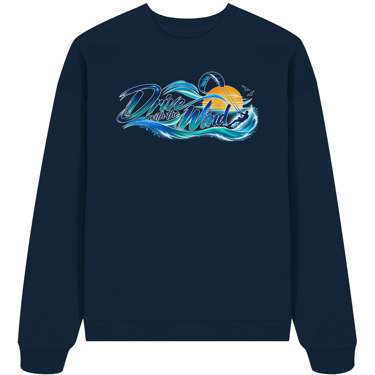 Kite-Drive With The Wind - Organic Oversize Sweatshirt