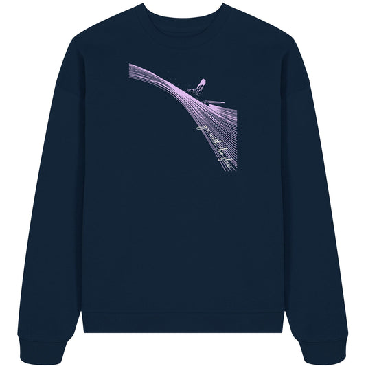 Surfgirl-go withe flow - Organic Oversize Sweatshirt