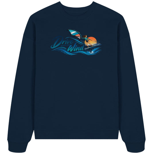 Wing-Drive With The Wind Kopie - Organic Oversize Sweatshirt