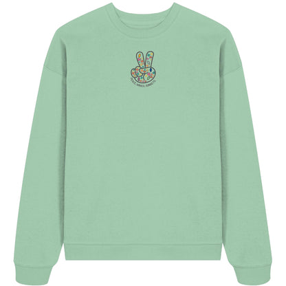 Peace. Waves. Sunsets. Frontdesign only - Organic Oversize Sweatshirt