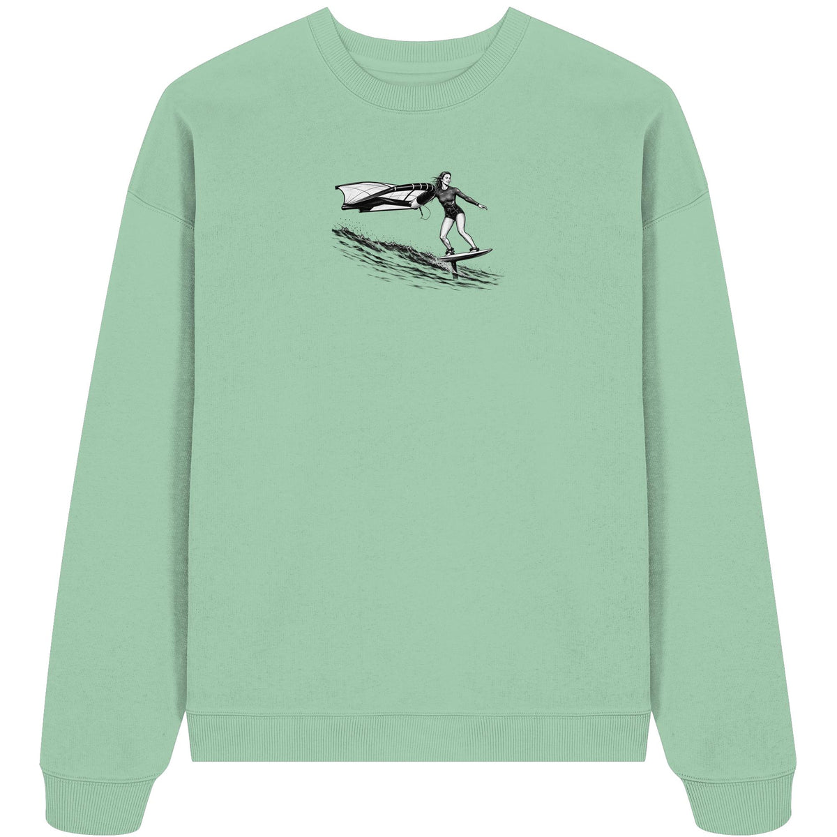 Wingfoil Wave - Organic Oversize Sweatshirt