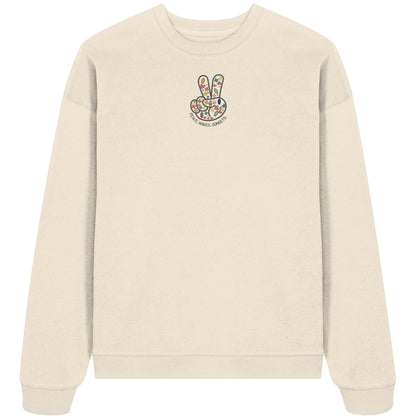 Peace. Waves. Sunsets. Frontdesign only - Organic Oversize Sweatshirt