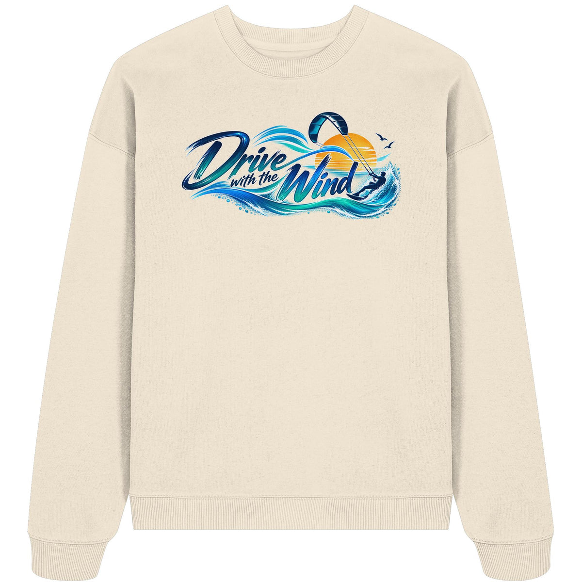 Kite-Drive With The Wind - Organic Oversize Sweatshirt