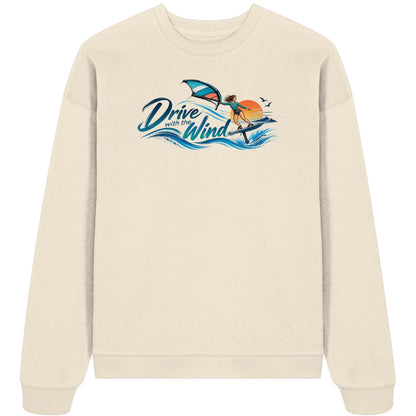 Wing-Drive With The Wind Kopie - Organic Oversize Sweatshirt
