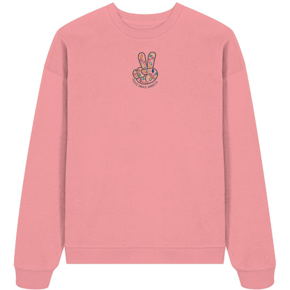 Peace. Waves. Sunsets. Frontdesign only - Organic Oversize Sweatshirt