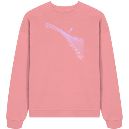 Surfgirl-go withe flow - Organic Oversize Sweatshirt