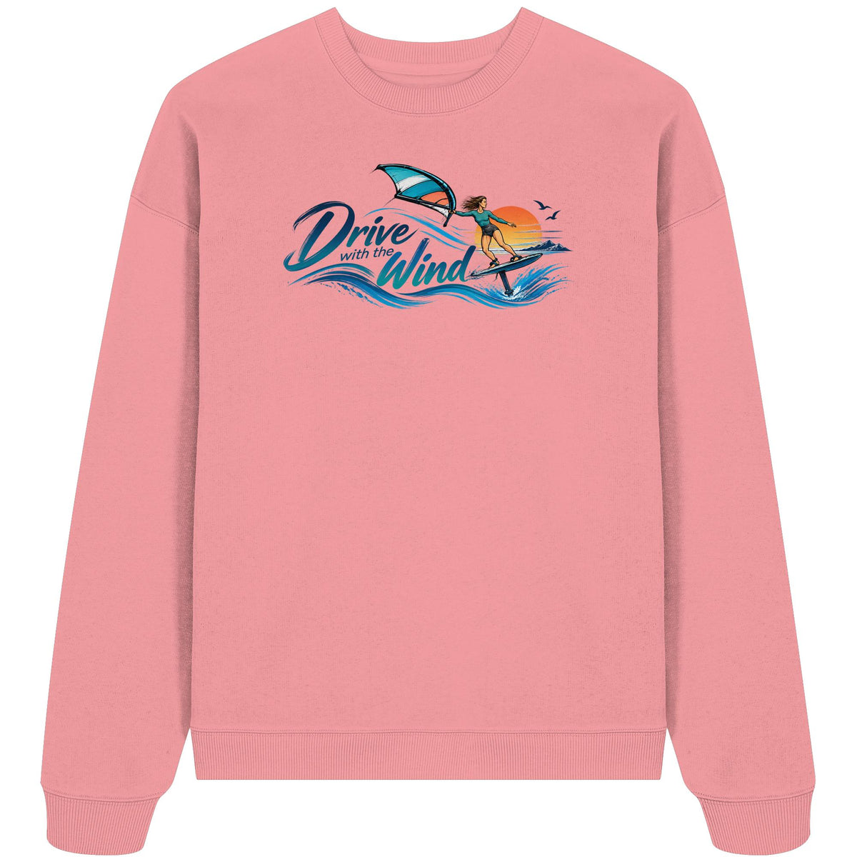 Wing-Drive With The Wind Kopie - Organic Oversize Sweatshirt