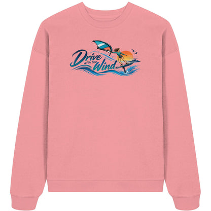 Wing-Drive With The Wind Kopie - Organic Oversize Sweatshirt