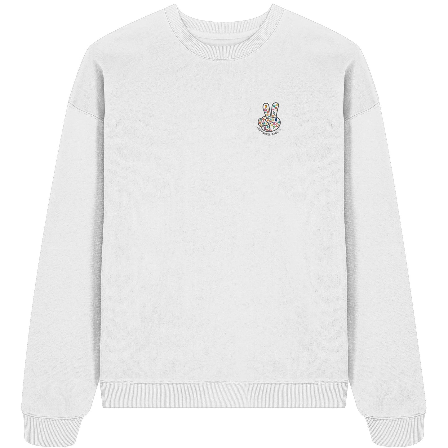 Peace. Waves. Sunsets. - Organic Oversize Sweatshirt