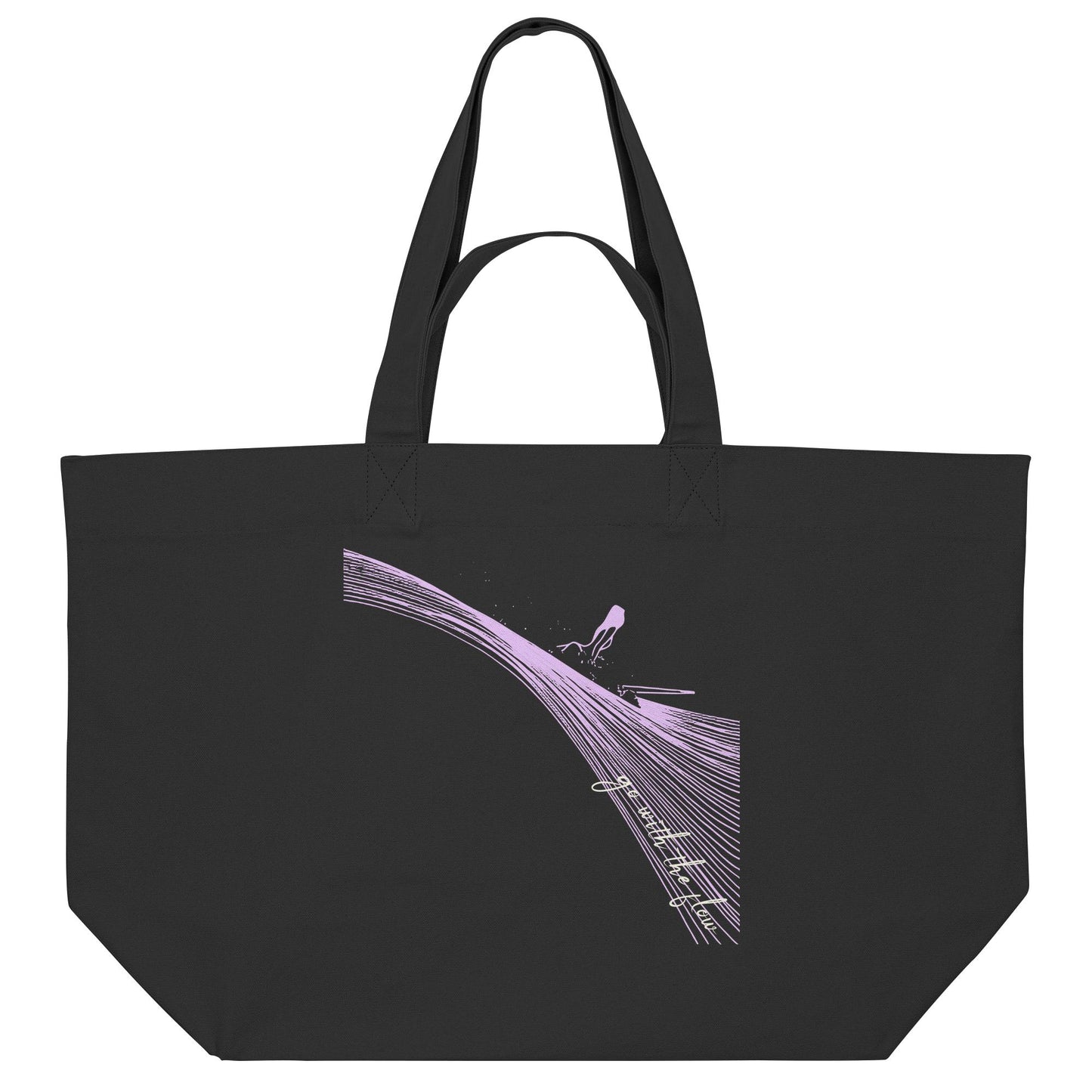 Surfgirl-go withe flow - Organic Shopping-Bag