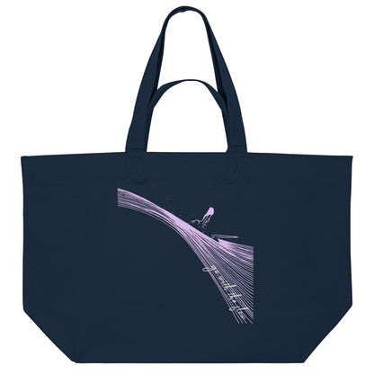 Surfgirl-go withe flow - Organic Shopping-Bag