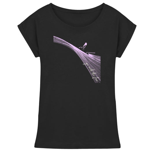 Surfgirl-go withe flow - Womens Extended Shoulder T-Shirt
