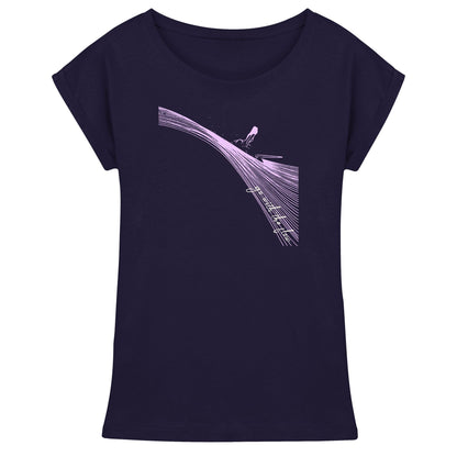 Surfgirl-go withe flow - Womens Extended Shoulder T-Shirt