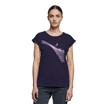 Surfgirl-go withe flow - Womens Extended Shoulder T-Shirt
