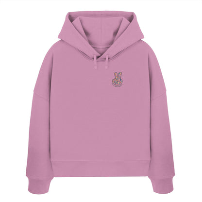 Peace. Waves. Sunsets. - Womens Organic Boxcut Hoodie