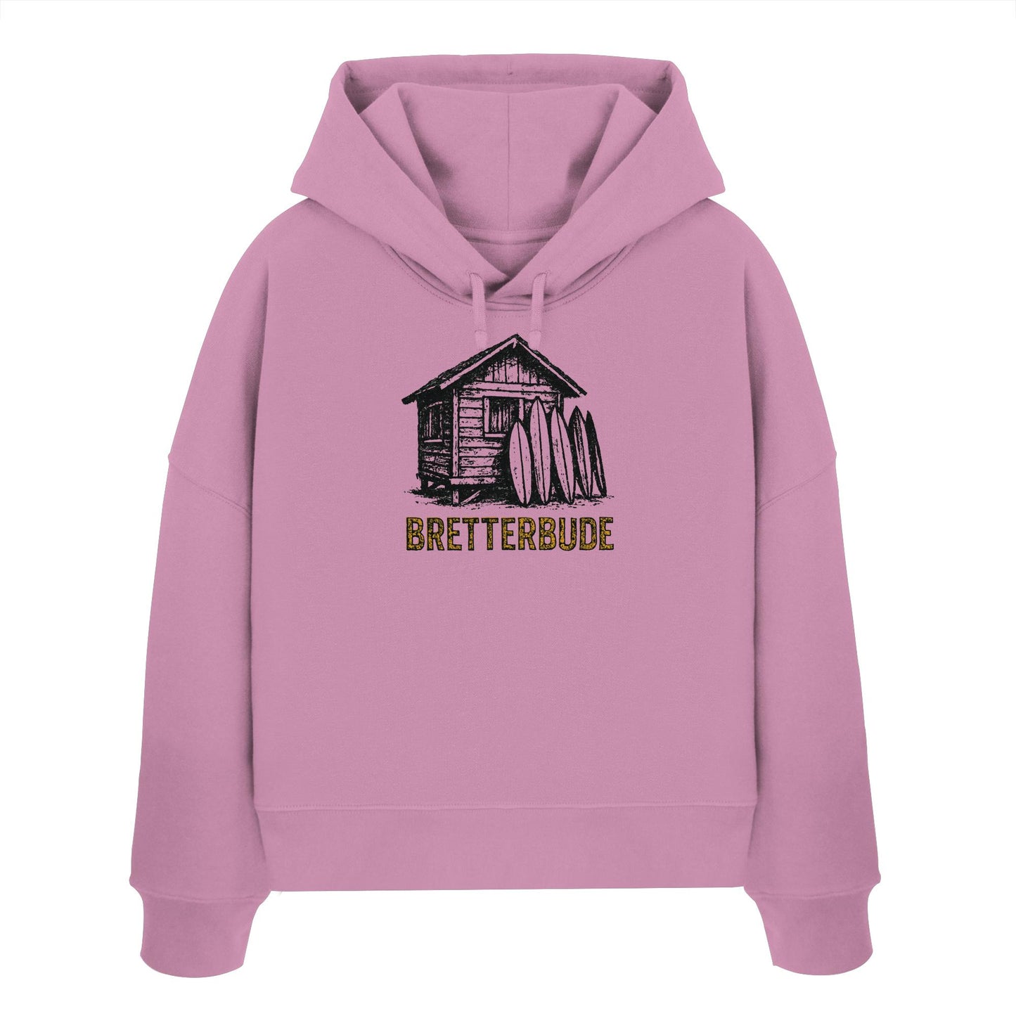 Achtung Bretterbude - Womens Organic Boxcut Hoodie