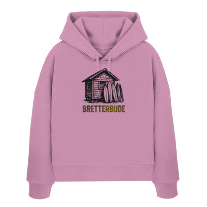 Achtung Bretterbude - Womens Organic Boxcut Hoodie