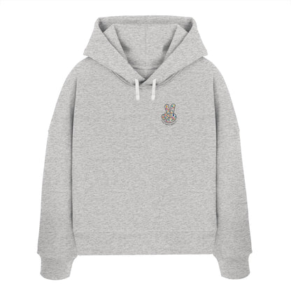 Peace. Waves. Sunsets. - Womens Organic Boxcut Hoodie
