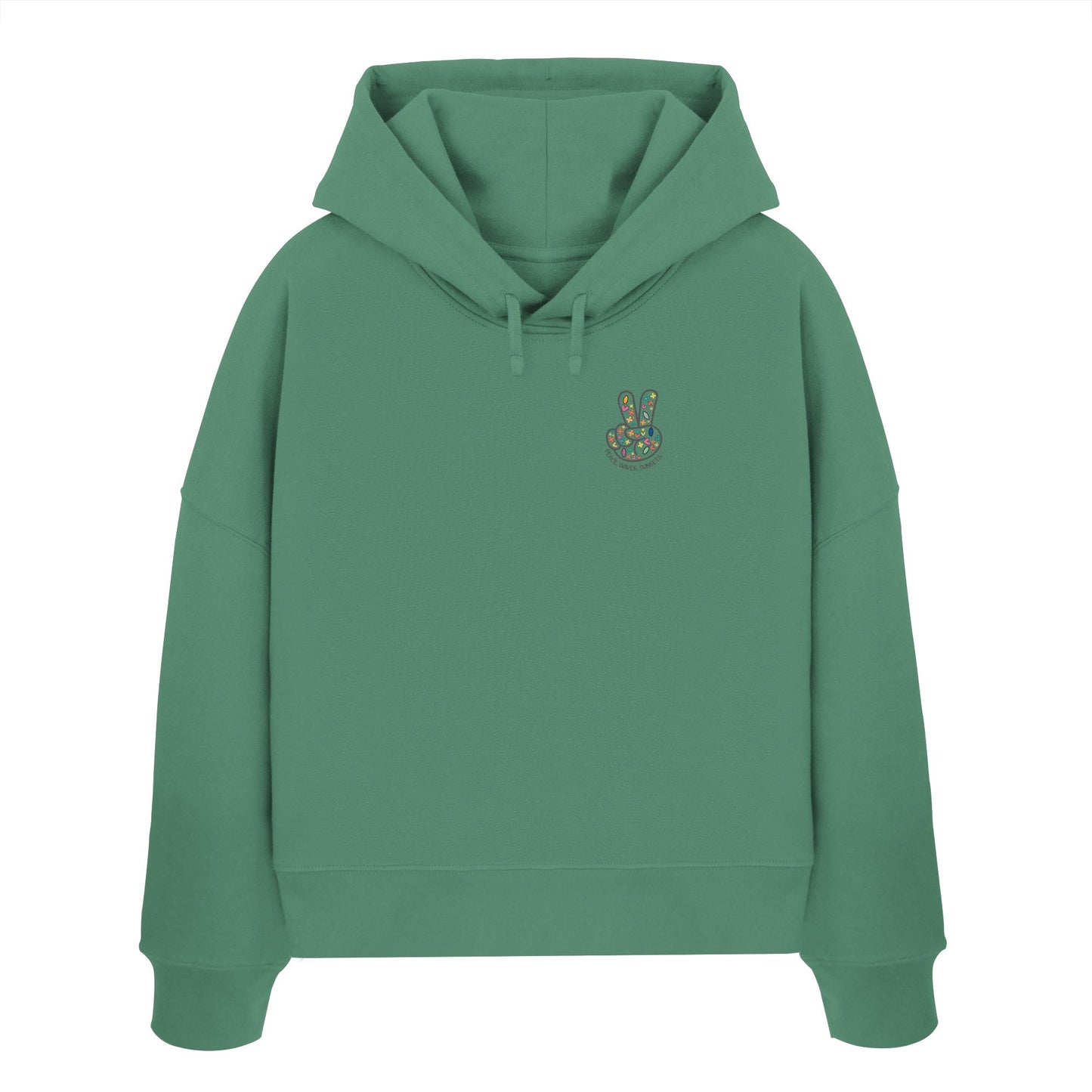 Peace. Waves. Sunsets. - Womens Organic Boxcut Hoodie