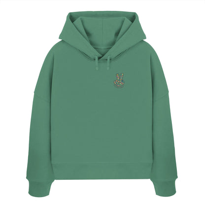 Peace. Waves. Sunsets. - Womens Organic Boxcut Hoodie