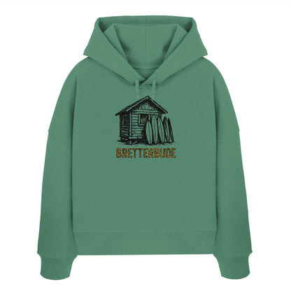 Achtung Bretterbude - Womens Organic Boxcut Hoodie