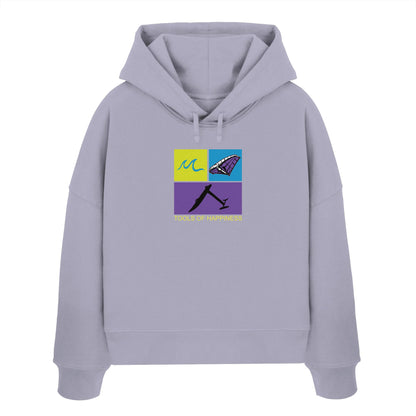 Wingoil-Tools for Happiness - Womens Organic Boxcut Hoodie