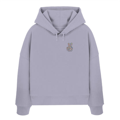 Peace. Waves. Sunsets. - Womens Organic Boxcut Hoodie