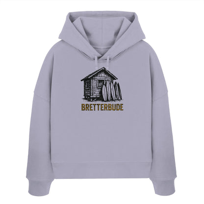 Achtung Bretterbude - Womens Organic Boxcut Hoodie