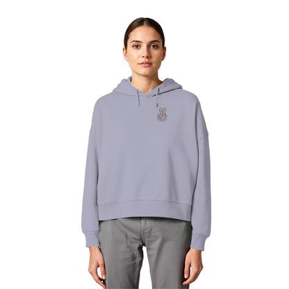 Peace. Waves. Sunsets. - Womens Organic Boxcut Hoodie