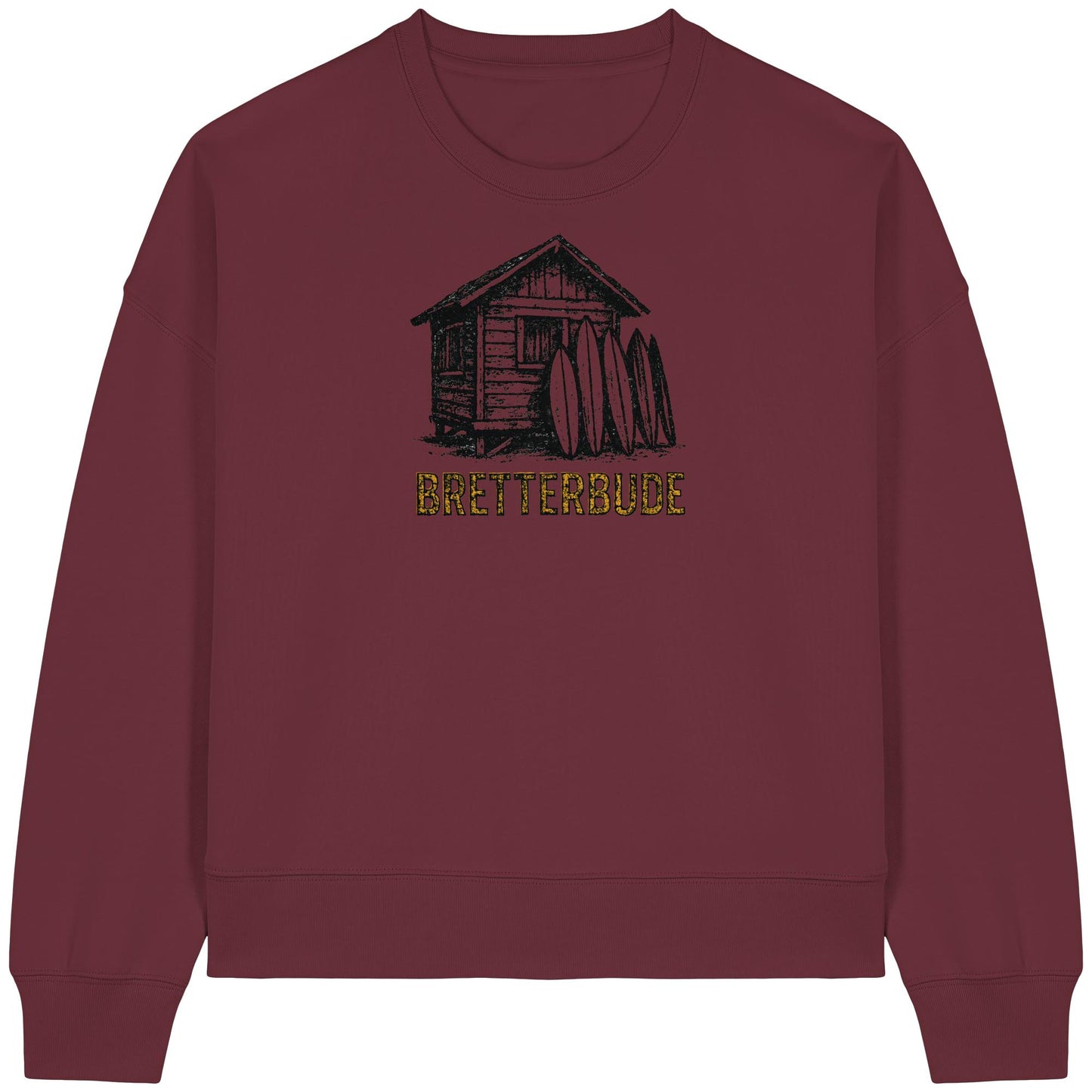 Achtung Bretterbude - Womens Organic Boxcut Sweatshirt