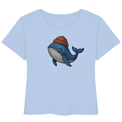 Nordic Whale - Womens Organic Lightweight T-Shirt