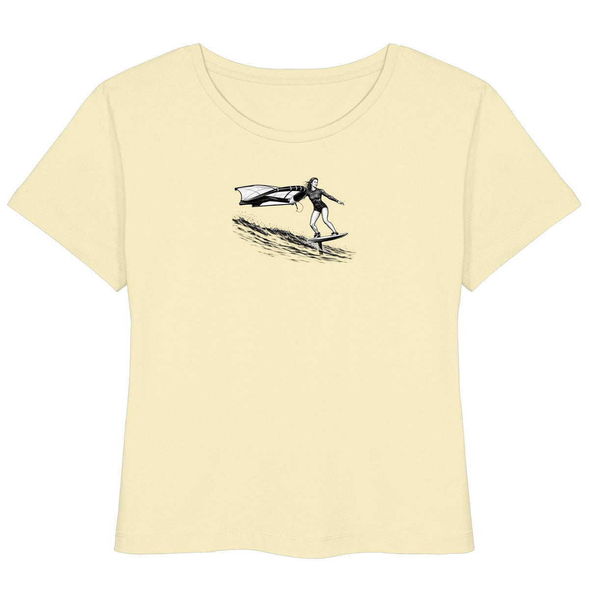 Wingfoil Wave - Womens Organic Lightweight T-Shirt