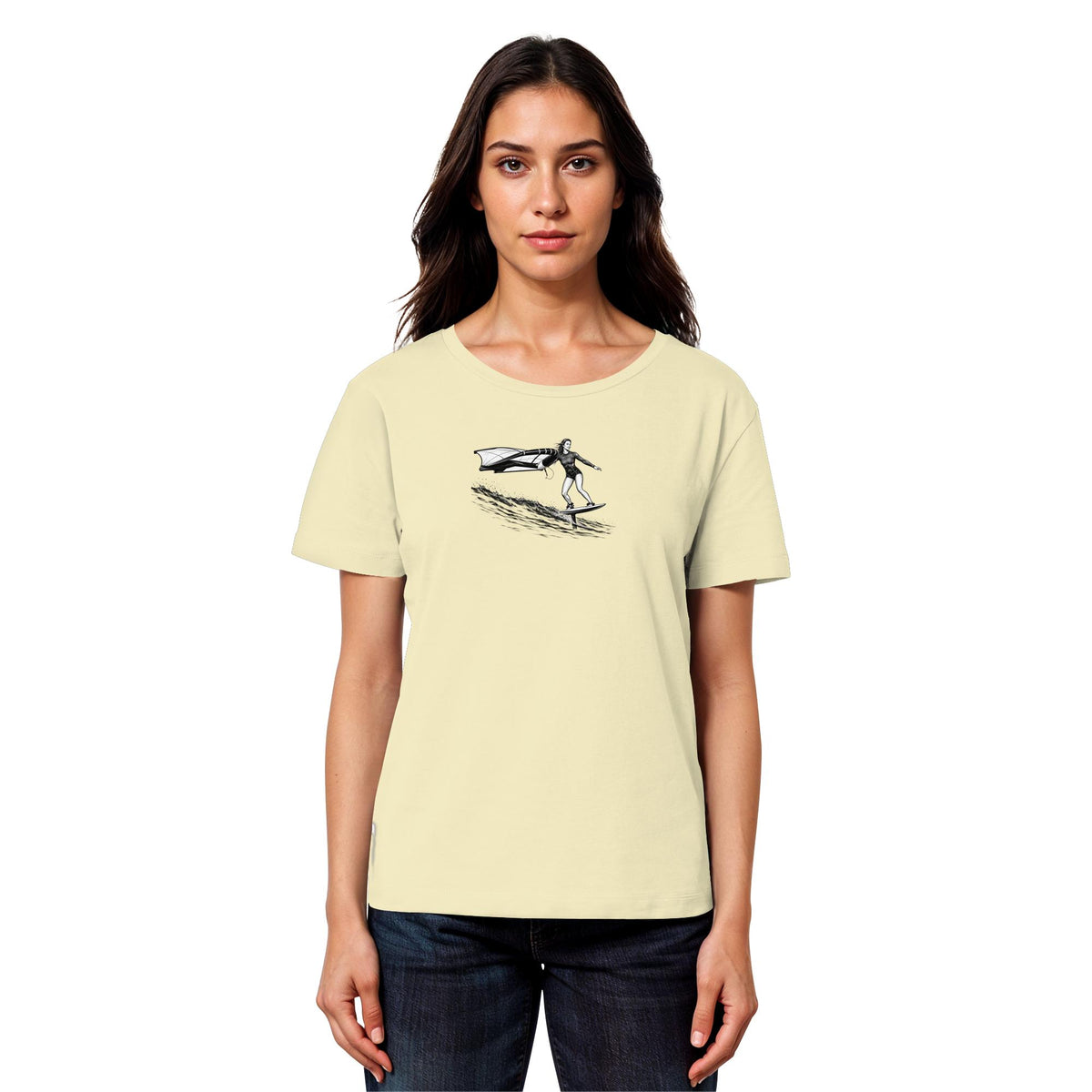 Wingfoil Wave - Womens Organic Lightweight T-Shirt