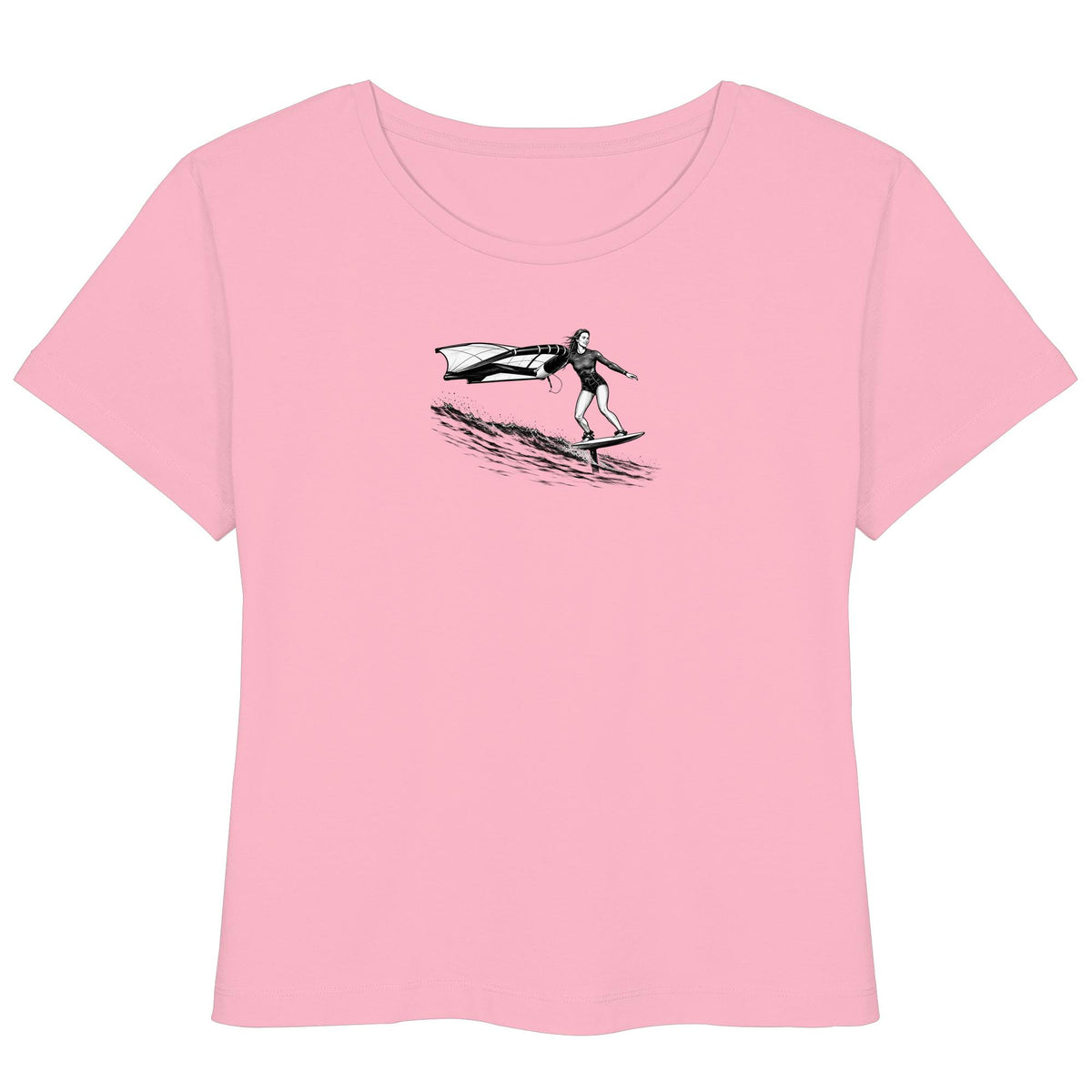 Wingfoil Wave - Womens Organic Lightweight T-Shirt
