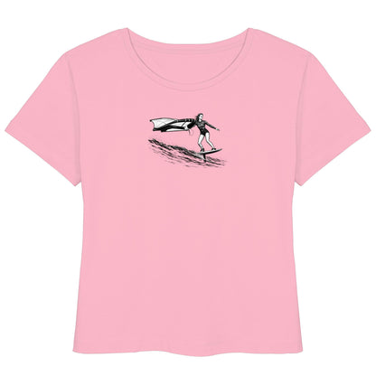 Wingfoil Wave - Womens Organic Lightweight T-Shirt