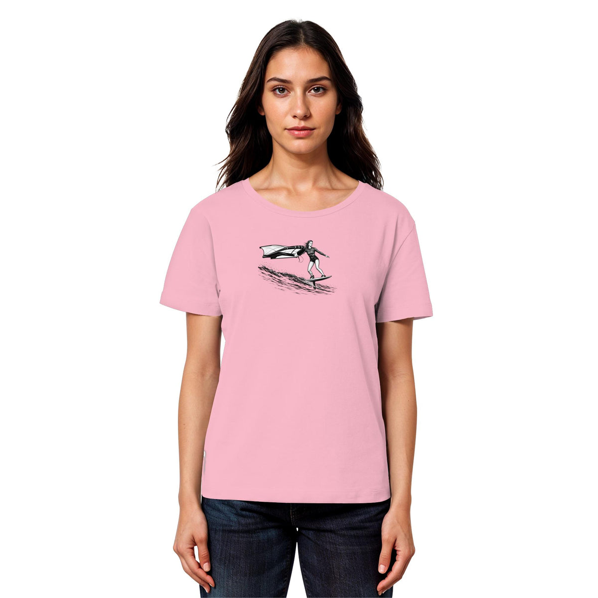 Wingfoil Wave - Womens Organic Lightweight T-Shirt