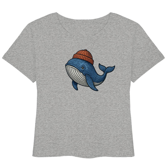 Nordic Whale - Womens Organic Lightweight T-Shirt