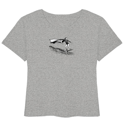 Wingfoil Wave - Womens Organic Lightweight T-Shirt