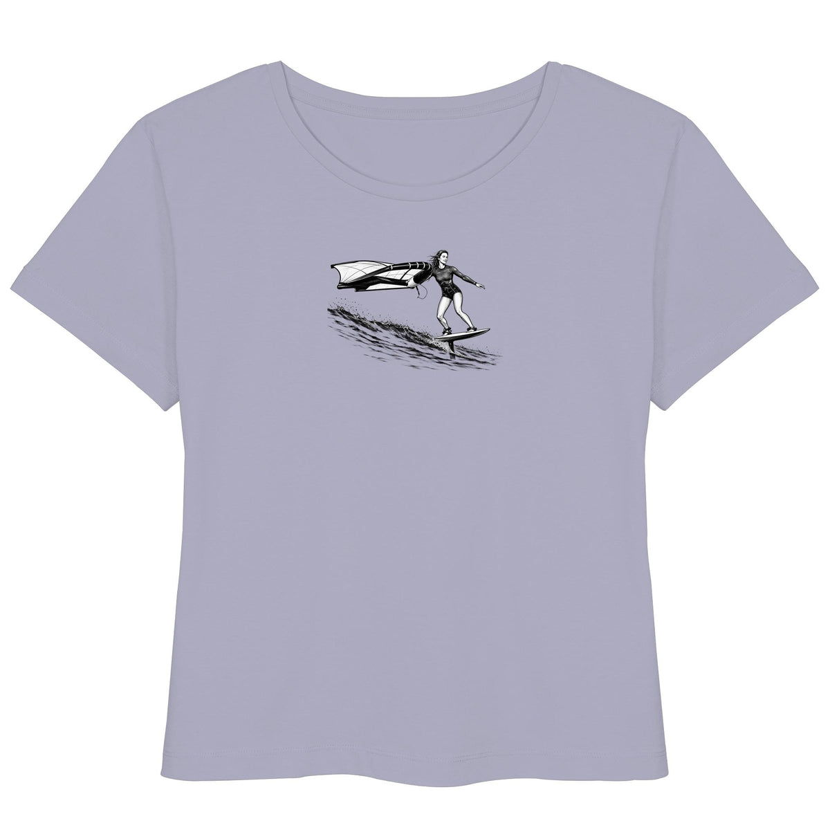Wingfoil Wave - Womens Organic Lightweight T-Shirt