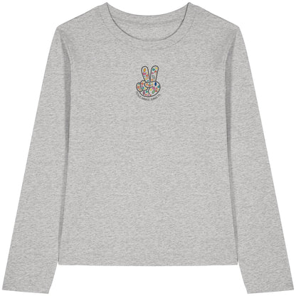 Peace. Waves. Sunsets. Frontdesign only - Womens Organic Longsleeve T-Shirt