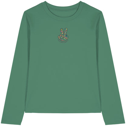 Peace. Waves. Sunsets. Frontdesign only - Womens Organic Longsleeve T-Shirt