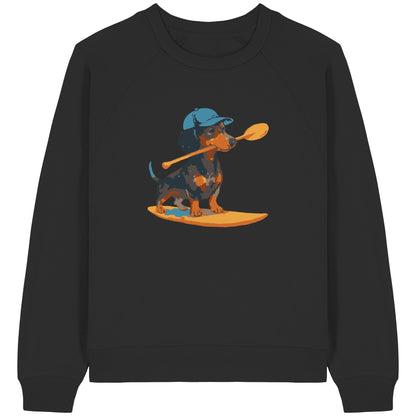 SUP-Sausage- Hol Stöckchen Bro! - Womens Organic Raglan Sweatshirt