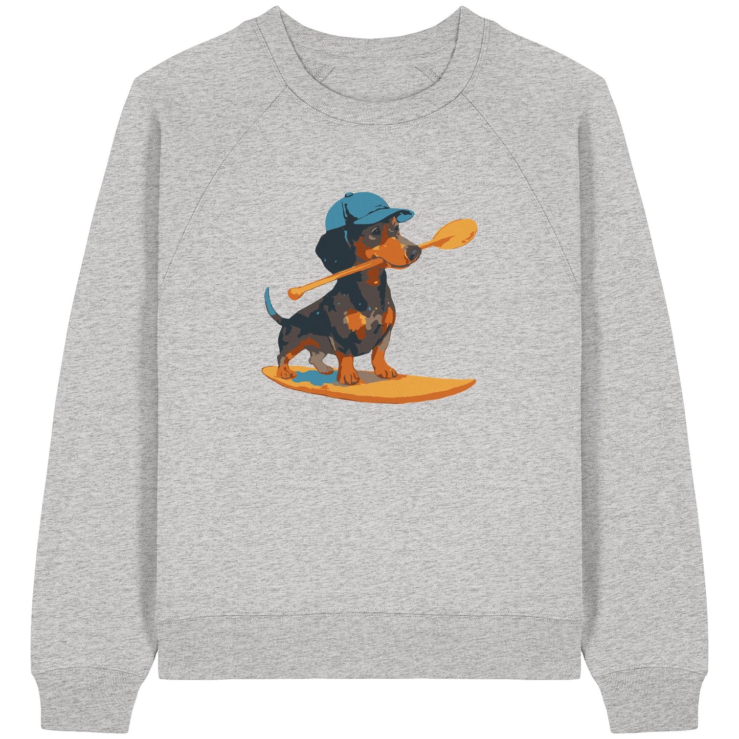 SUP-Sausage- Hol Stöckchen Bro! - Womens Organic Raglan Sweatshirt