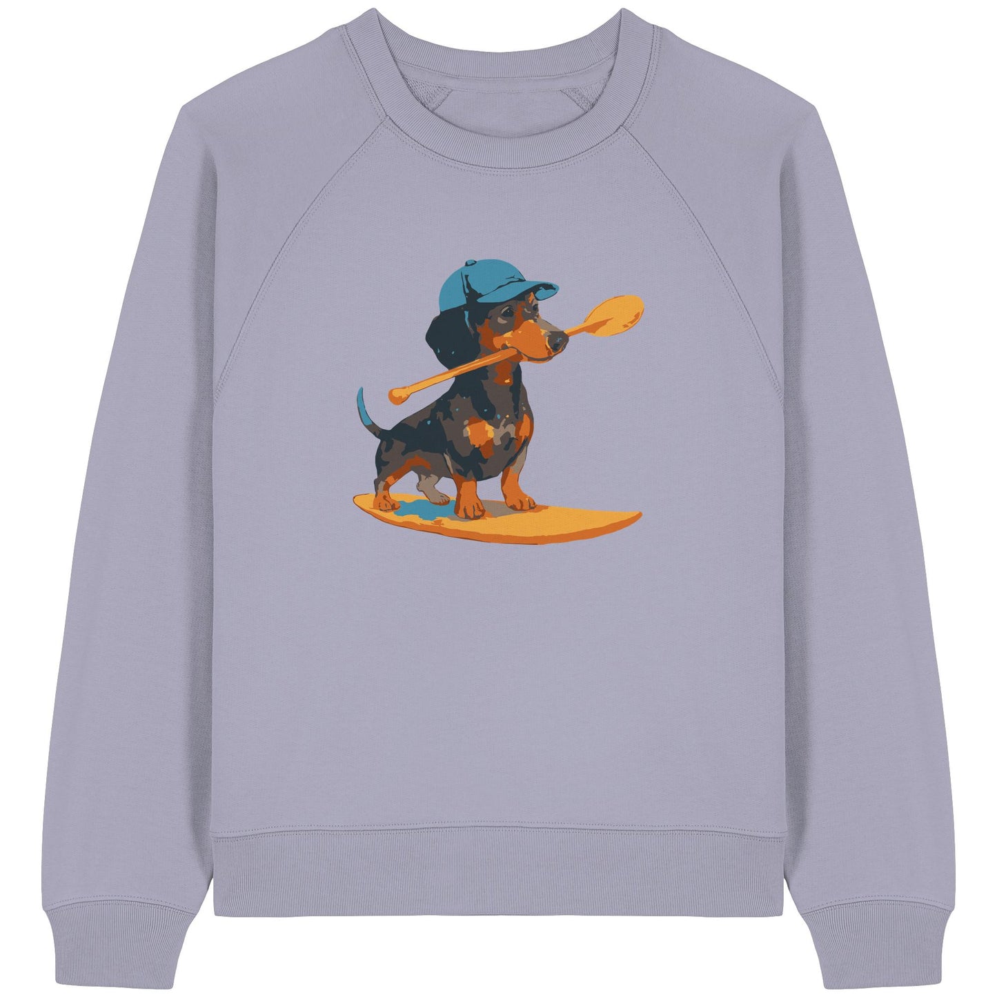 SUP-Sausage- Hol Stöckchen Bro! - Womens Organic Raglan Sweatshirt