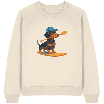 SUP-Sausage- Hol Stöckchen Bro! - Womens Organic Raglan Sweatshirt