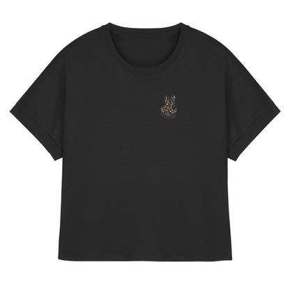 Peace. Waves. Sunsets. - Womens Organic Rolled Sleeves T-Shirt