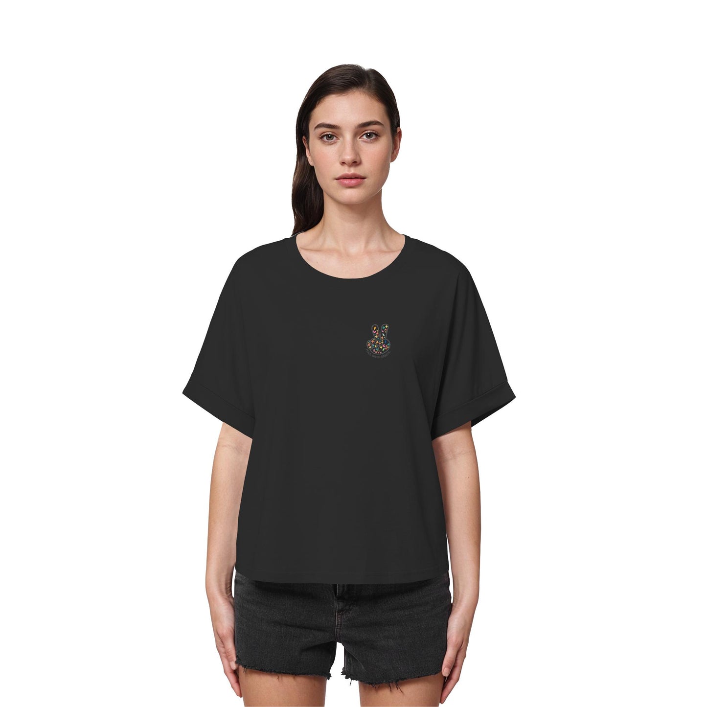 Peace. Waves. Sunsets. - Womens Organic Rolled Sleeves T-Shirt